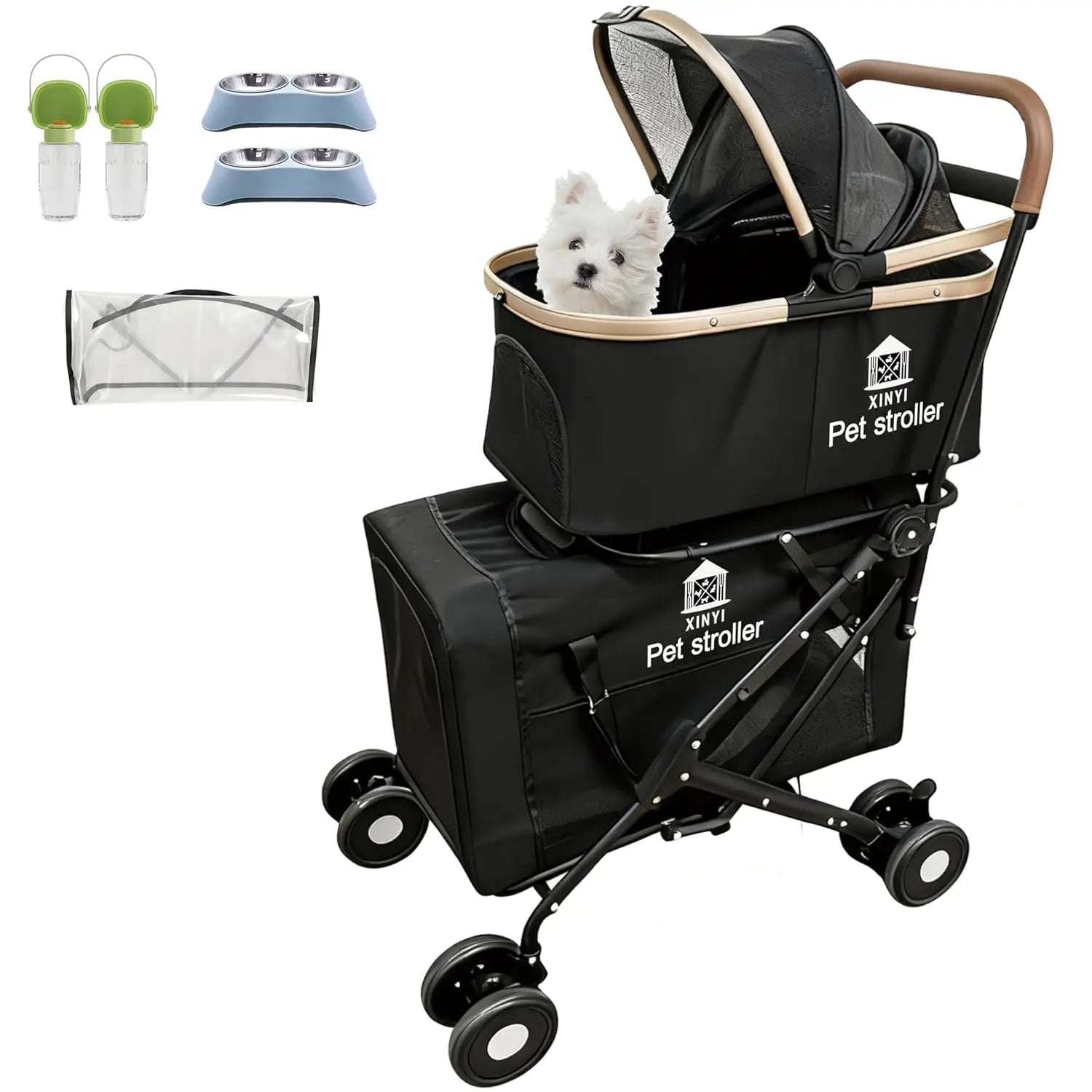 Outdoor Pet Running & Travel, No Color Specified, XL Double, Weather Cover