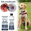 100ml Fresh Breath Dog Cat Mouthwash Gentle Formula To Fight Tartar Pet Dental Care Water Additive Freshen Breath No Brushing