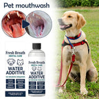 100ml Fresh Breath Dog Cat Mouthwash Gentle Formula To Fight Tartar Pet Dental Care Water Additive Freshen Breath No Brushing