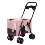 Hxl pet stroller - lightweight, foldable pet carrier for small pets