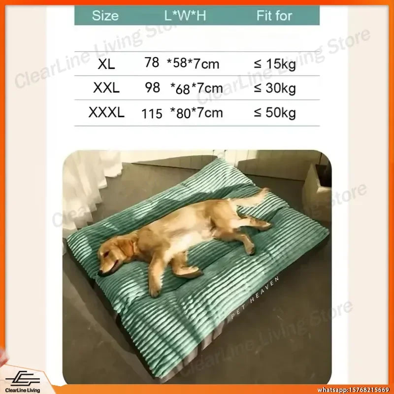 Corduroy Orthopedic Dog Bed for Large Dogs (Washable)