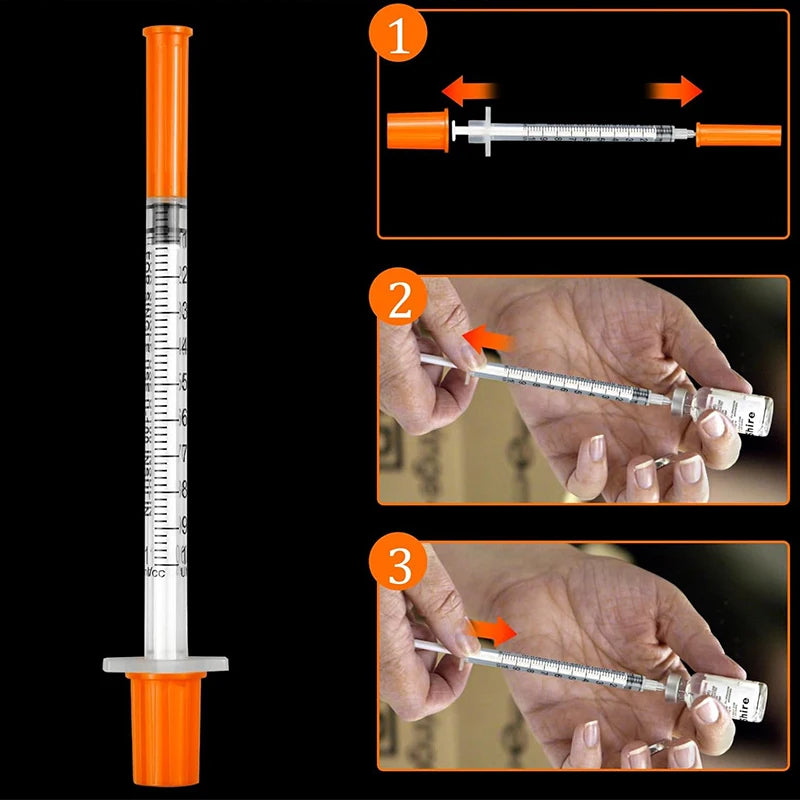 Disposable Veterinary Syringes with Needle (20-Pack)