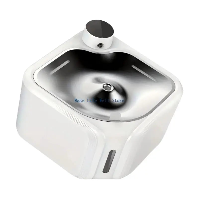 2.8L Automatic Circulating Pet Water Fountain (Stainless Steel Tray, Non-Slip)