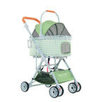 Luxury Pet Stroller Suitable for Travel Washable Pet Stroller Cat and Dog Stroller Lightweight and Foldable Pet Cart MAXFOR 25KG
