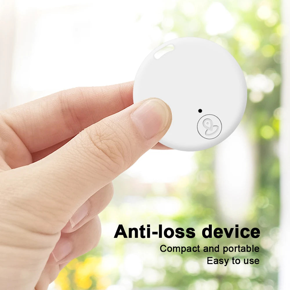 Round Mini Bluetooth 5.0 Anti-Loss GPS Smart Tracker - Finder for Pets, Kids, Bags & Wallets