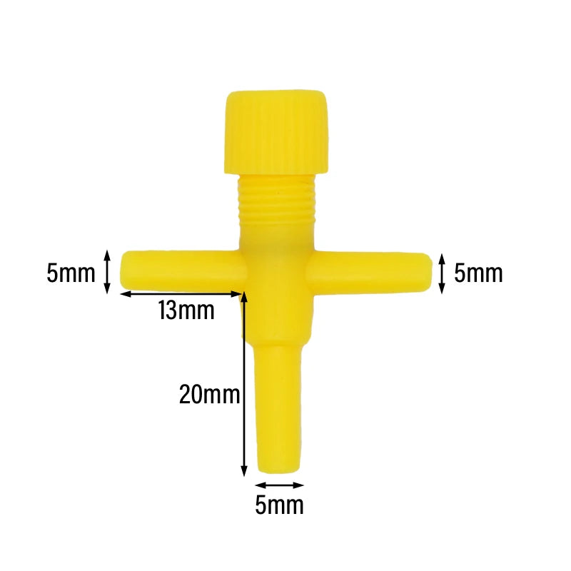 10/20pcs Aquarium Air Flow Control Valve Tap Fish Tank Air Water Flow Regulator Hose Connector Control Valve For 5mm Oxygen Tube