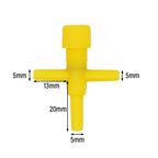 10/20pcs Aquarium Air Flow Control Valve Tap Fish Tank Air Water Flow Regulator Hose Connector Control Valve For 5mm Oxygen Tube