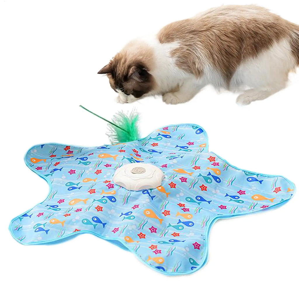 Star-Shaped Automatic 3-Speed Cat Toy — Chew-Proof Teething & Mental Stimulation Trainer