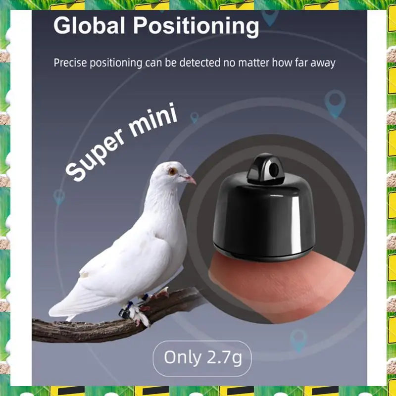 Waterproof Mini GPS Tracker for Birds & Pigeons - Real-Time Global Location Tracking