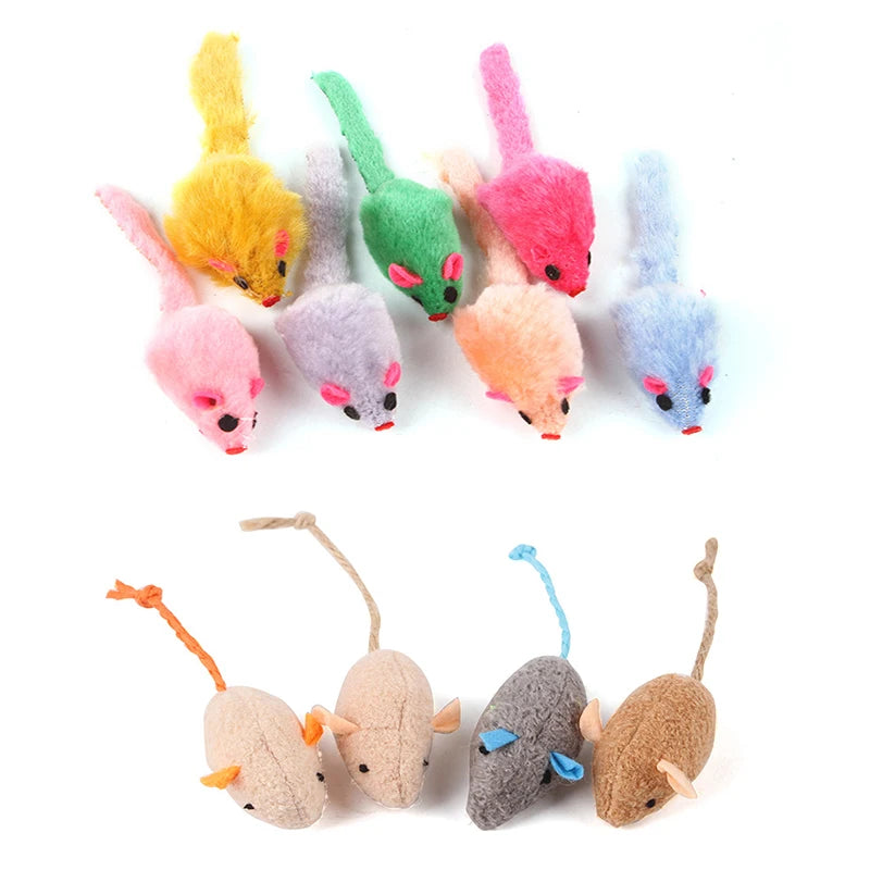 Sisal Ball Mouse Cat Toy Set — Wear-Resistant Bite-Resistant Interactive Kitten Toy