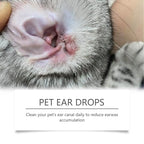 Pet Ear Cleaner Remove Ear Mites Fungus Deep Cleansing Pet Ear Dirt Reduce Redness Odor Gentle Deodorizing Itching Relieve Drop