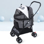 Separable Dog Stroller, Portable Foldable Pet Cart, Lightweight Medium Dogs Carrier, Creative Outdoor Pet Travel Supplies Gear
