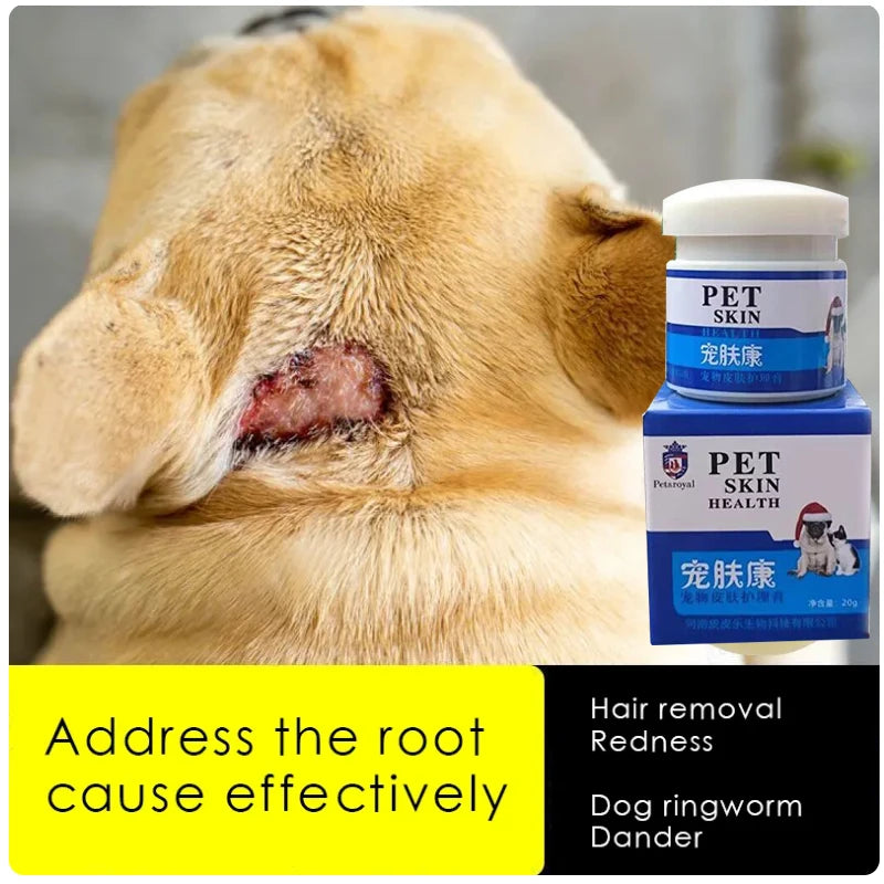 NEW Pet Skin Anti-Itch Ointment: Fast Relief for Fungal/Mite Issues, Inflammation, Hair Loss & Ulceration, Universal for Dogs