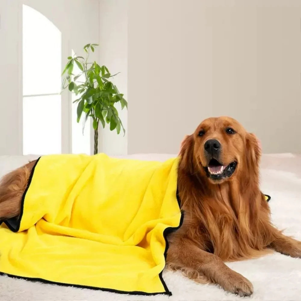 Pet Absorbent Towel, Dog Cat Quick Drying Bath Towel, Ultra-fine Fiber Super Absorbent Pet Towel, Cleaning Supplies