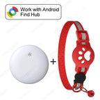 Adjustable GPS Pet Collar Tracker Kit for Android - Google Find My Compatible Cat & Pet Electronic Locator