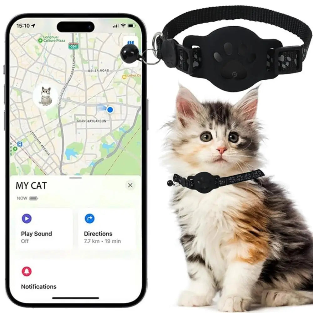 2-in-1 Dual-Type Smart GPS Pet Tracker Bundle - iOS Compatible Collar for Cats, Kittens & Dogs