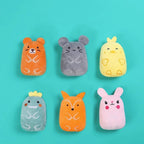 Cartoon Animal Plush Cat Chew Toy — Bite-Resistant Self-Play Tooth Grinding Relief