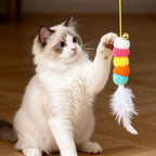 Electric Door-Hanging Swing Cat Toy — Automatic Elastic Rope Feather & Bell Teaser