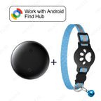 Reflective GPS Cat Collar Tracker with Safety Buckle - Waterproof Anti-Loss Kitten Locator for Android