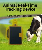 GPSONE Solar-Powered Cow Ear Tag GPS Tracker for Cattle & Livestock - Smart Grazing Management