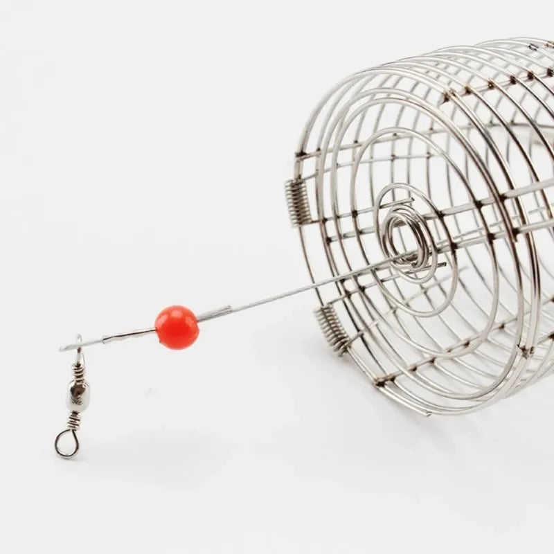 Stainless Steel Shrimp Feeding Dish Bowl (Metal Bait Cage, Fish Tank Food Container)