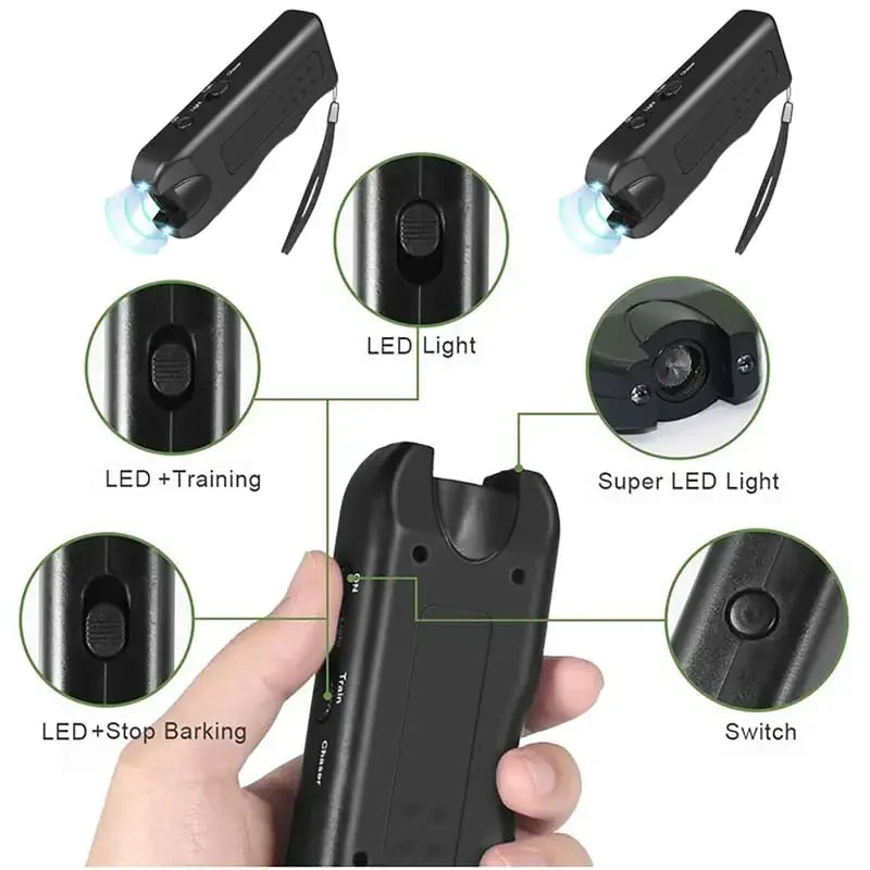 Portable 3-in-1 Ultrasonic Dog Deterrent