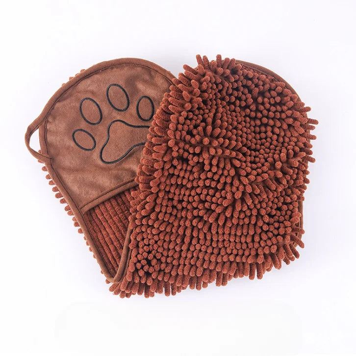 Soft Dog Bath Robe Towel Quick Dry Pet Towel Fiber Absorbent Cat Bath Towel Convenient Pet Cleaning Washcloth Dog Accessories