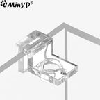 Acrylic Fish Tank Glass Clips (4pcs, 5.5–15mm Wall Thickness, Aquarium Lid Support Clamps)