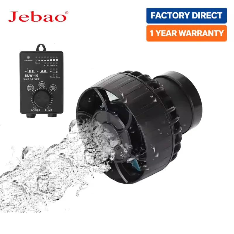 Jebao SLW Aquarium Wavemaker Pump (SINE Wave, Freshwater & Saltwater, Manual Control)