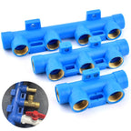Water Pipe Splitter Distributor (4/5/6-Way, 1/2" Female Thread, Drain Switch for Tank & Sprinkler)