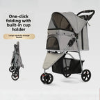 Portable Foldable Disabled Pet Stroller Outdoor Lightweight Cat Dog Cart Wholesale Cat Stroller Pet Trolley Puppy Stroller