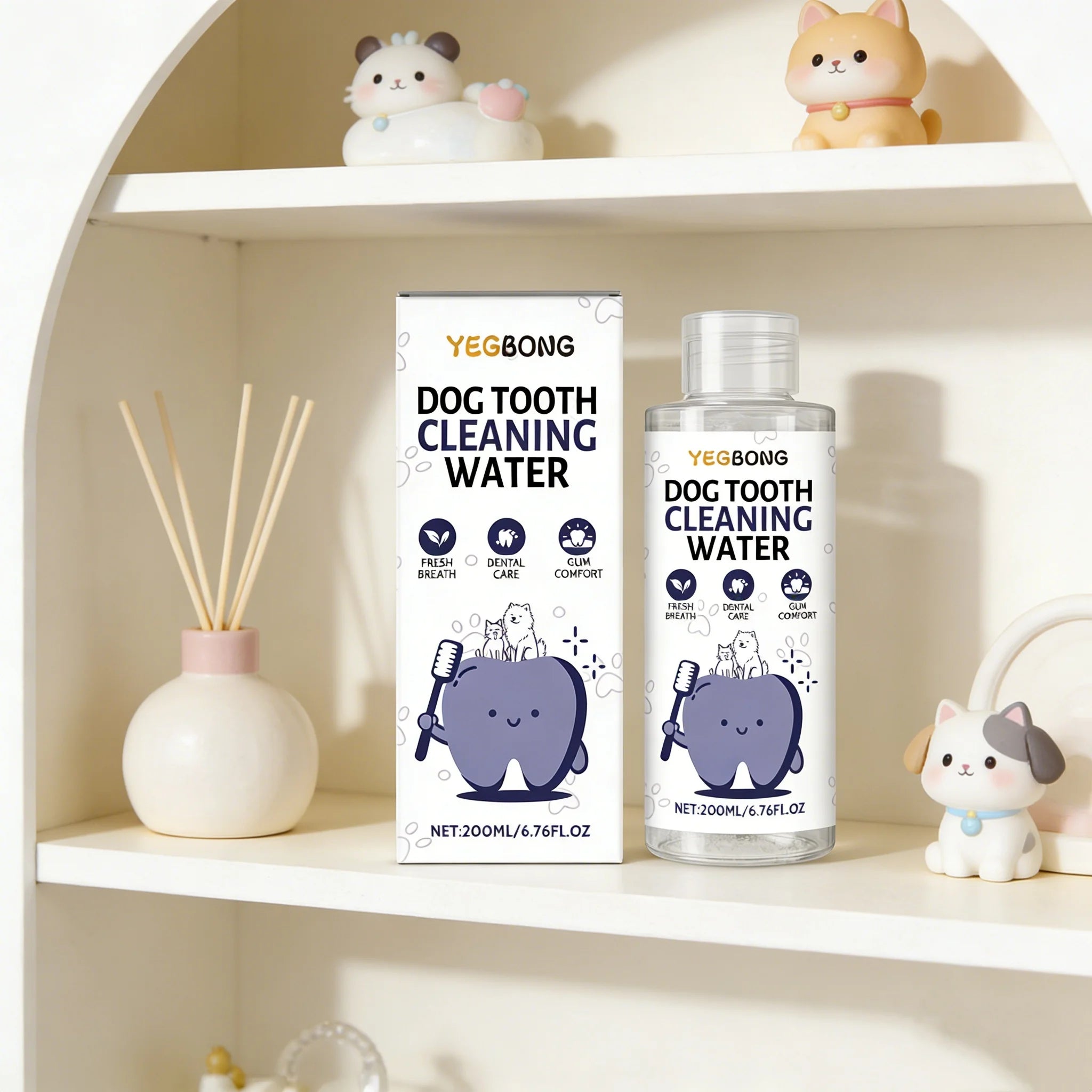 Yegbong Pet Tooth Cleaning Water Lasting Brigtening Deep Clean Bad Breath Prevent Dental Keep Deodorant Pet Oral Cleanse Liquids