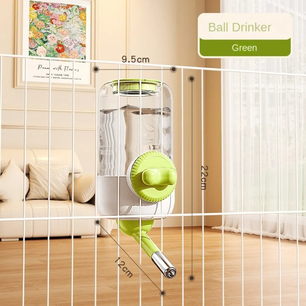 New Automatic Pet Feeder Plastic Detachable Cage Hanging Bowl Large Capacity Water Food Dispenser for Puppy Cats Rabbit