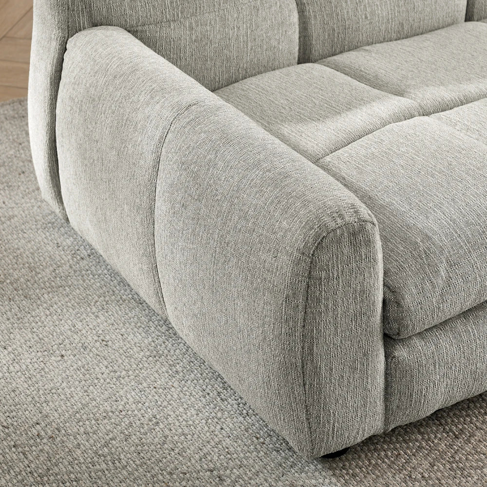 Elevated Linen Sofa Bed for Large Dogs (Beige)