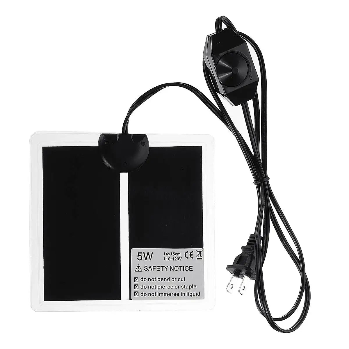 110V 5W-20W Heating Warm Pad Adjustable Temperature Controller Incubator Mat Tools Terrarium Reptiles Heat Mat for Climbing Pet