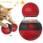 Upgraded Cat Training Leaky Ball with Chirping Bird — Interactive Slow Feeder Intelligence Toy 2025
