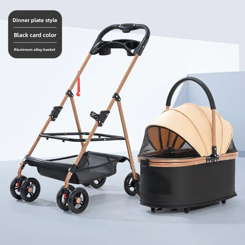 Pet Stroller Cat Dog Lightweight Foldable Outdoor Travel Pet Stroller Dog Stroller Dog Cart Pet Stroller Cat Stroller