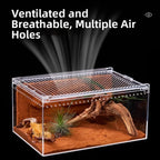 Transparent Reptiles Terrarium Ventilated Easy to Install Lizard Breeding Box Acrylic Anti-escape Gecko House Habitat