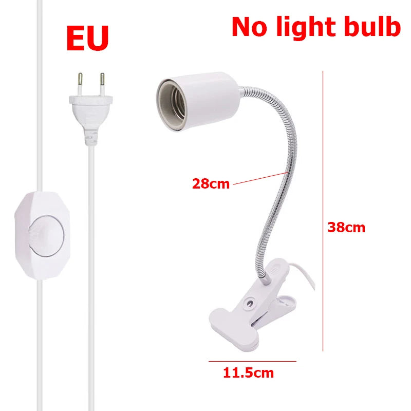 UVA+UVB 3.0 Reptile Lamp Set Clip-on Lamp Holder Bulb Thermometer Hygrometer Turtle Tortoises Lizard Sunlight Basking Heat Light