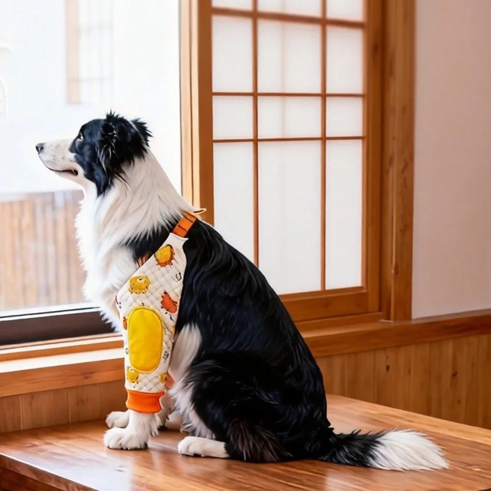 Elastic Dog Elbow Brace with Cartoon Pattern (Anti-Lick, Joint Protection)