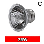 25/50/75W UVA+UVB Reptile Lamp Bulb Turtle Basking UV Light Bulbs Heating Light Full Spectrum Sunlamp for Amphibians Pets Snake