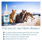 Cat Anti Flea Tick Drops Pet External Deworming Liquid Kill Lice Mite Relieve Itching Ringworm Treatment Cat Skin Insect Remover