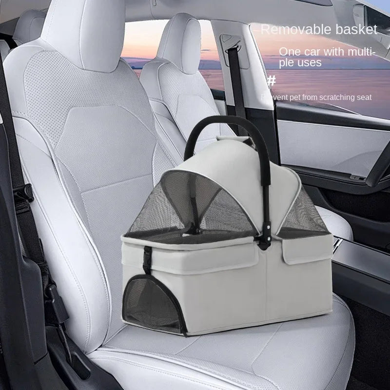 Outdoor Large Pet Stroller Dog Cat Travel Carrier Trolley Foldable Jogger Pet Cart For Medium Large Dogs Cats