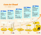 Cat Tree with Cloud Bed & Scratching Post (Bonus Catnip)