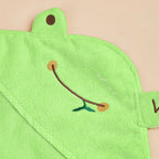 Frog Style Pet Dog Bath Towel With Cap Microfiber Quick-Drying Cat Towel Puppy Drying Pad Bath Products Absorbent Dog Bathrobe