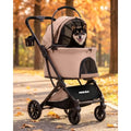 Pet Stroller with Detachable Carrier for Small Medium Dogs Cats, Smooth Comfort Ride with Shock-Absorbing Suspension, Foldable