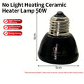 220V Ceramic Heated Incubation Lamp, Infrared Lamp, Infrared Light Bulb, Reptile Constant Temperature Lamp for Lizard Snake 1PC
