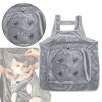 Cat Carrier Cuddle Apron (Soft Fleece, Hair Prevention, Warm Blanket)