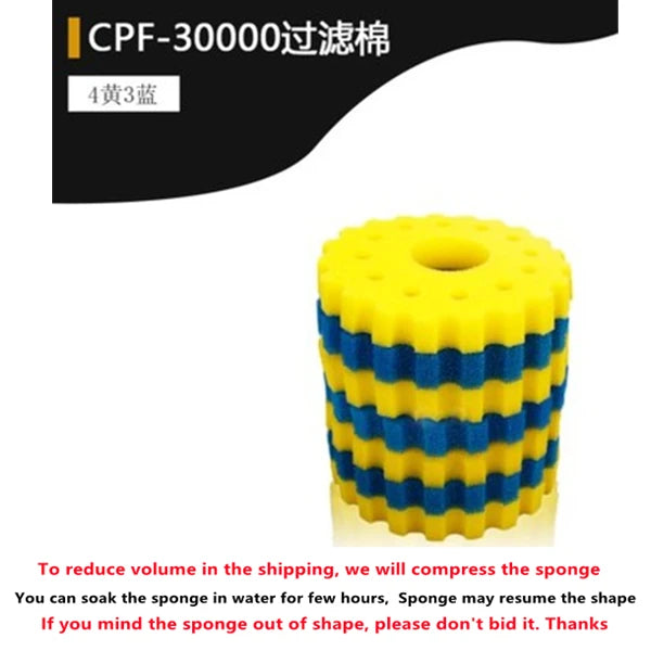 SUNSUN GRECH CPA CPF-5000/10000/15000 Spare Replacement Pond Filter Sponge Pads Foams