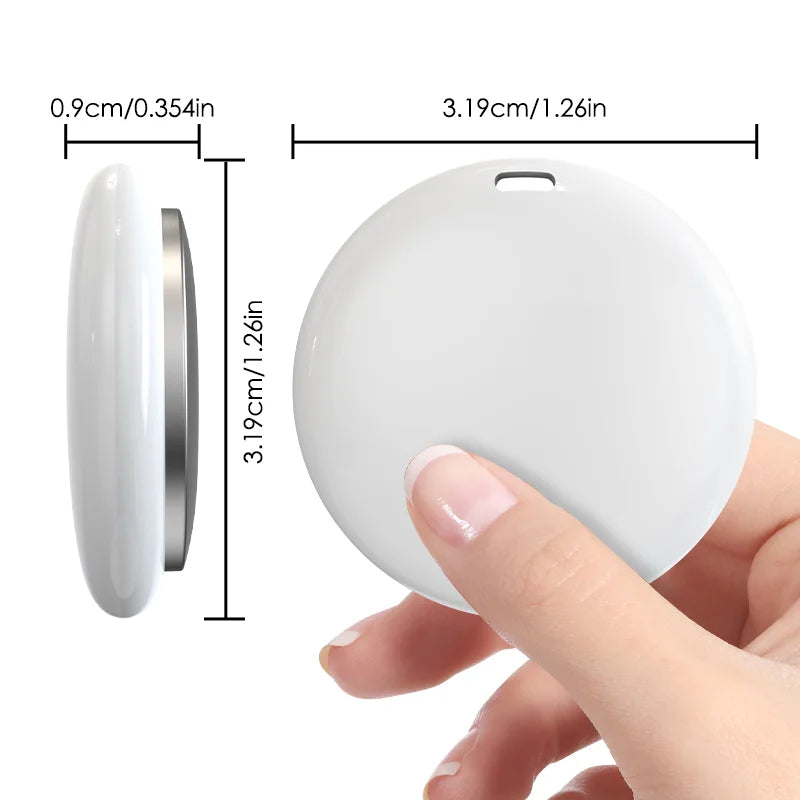 Mini Apple Find My Compatible Smart Tracker - Anti-Loss Locator for Pets, Dogs, Cats, Keys, Wallets, Luggage & Kids
